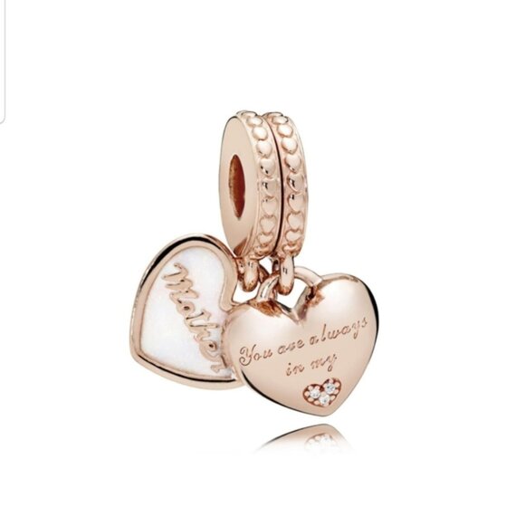 Pandora Mother and Daughter Hearts Dangle C - Picture 7 of 7